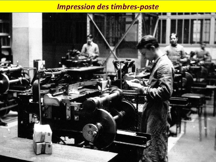 Impression des timbres-poste 