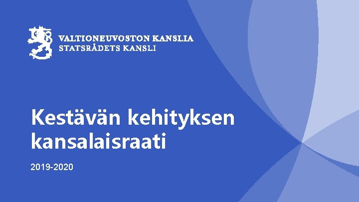 Kestävän kehityksen kansalaisraati 2019 -2020 