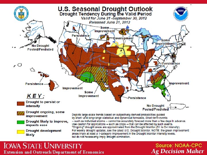 Source: NOAA-CPC Extension and Outreach/Department of Economics 