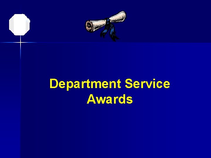Department Service Awards 