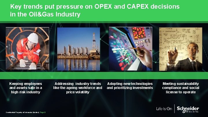 Key trends put pressure on OPEX and CAPEX decisions in the Oil&Gas Industry Keeping