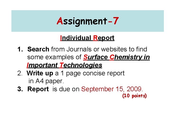 Assignment-7 Individual Report 1. Search from Journals or websites to find some examples of