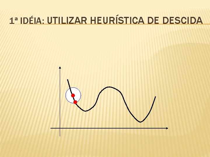 1ª IDÉIA: UTILIZAR HEURÍSTICA DE DESCIDA 