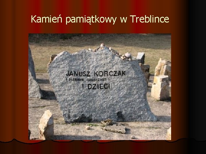 Kamień pamiątkowy w Treblince 