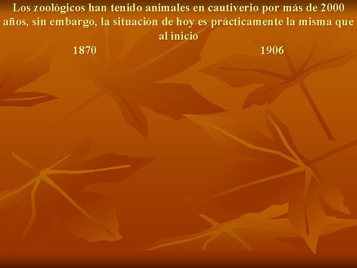 Los zoológicos han tenido animales en cautiverio por más de 2000 años, sin embargo,