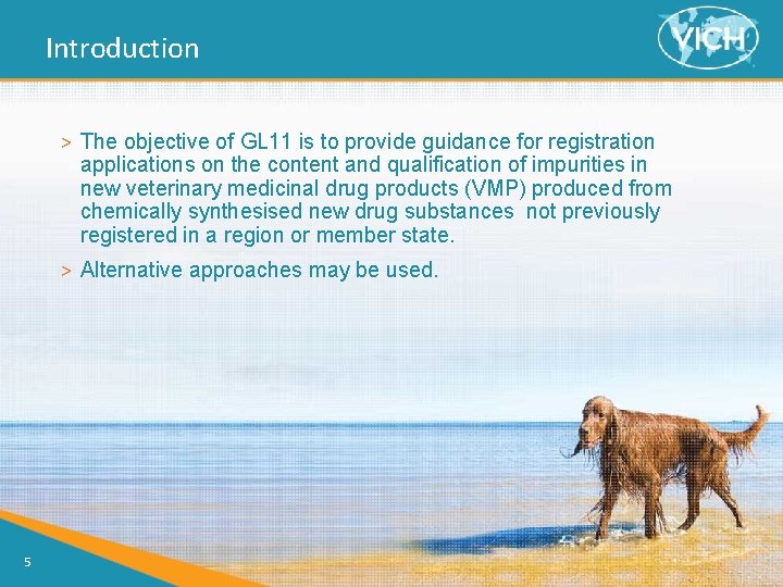 Introduction > The objective of GL 11 is to provide guidance for registration applications