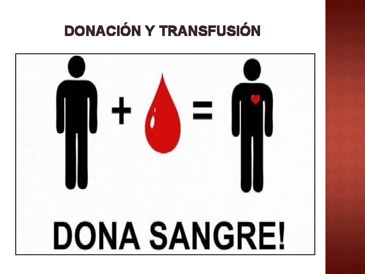 DONACIÓN Y TRANSFUSIÓN 