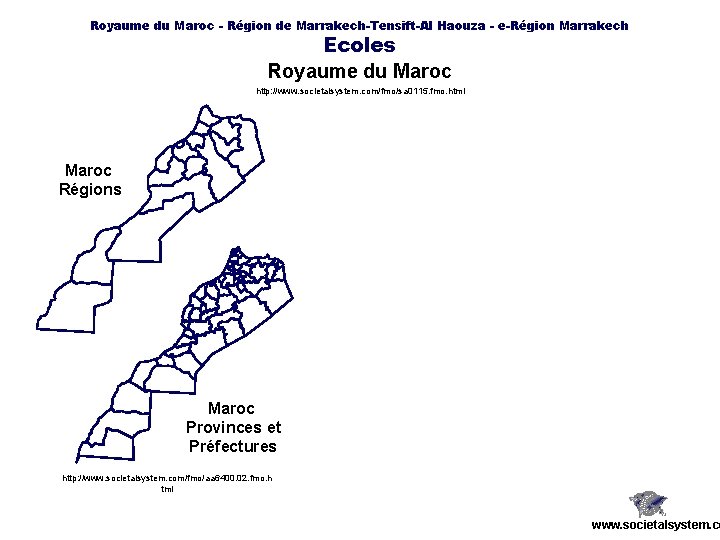 Royaume du Maroc - Région de Marrakech-Tensift-Al Haouza - e-Région Marrakech Ecoles Royaume du