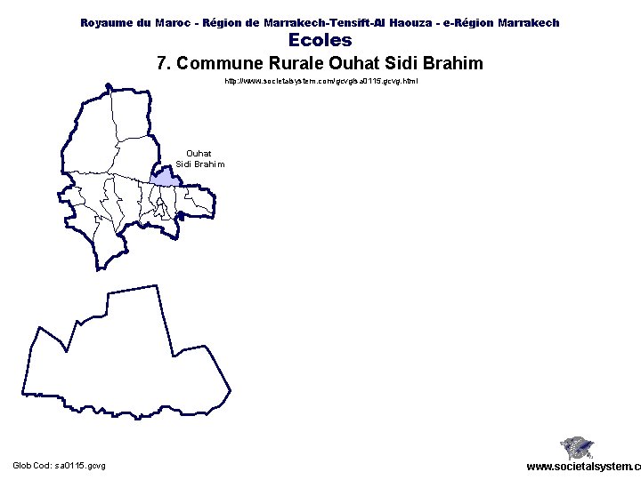 Royaume du Maroc - Région de Marrakech-Tensift-Al Haouza - e-Région Marrakech Ecoles 7. Commune