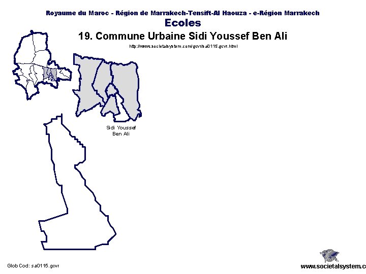 Royaume du Maroc - Région de Marrakech-Tensift-Al Haouza - e-Région Marrakech Ecoles 19. Commune