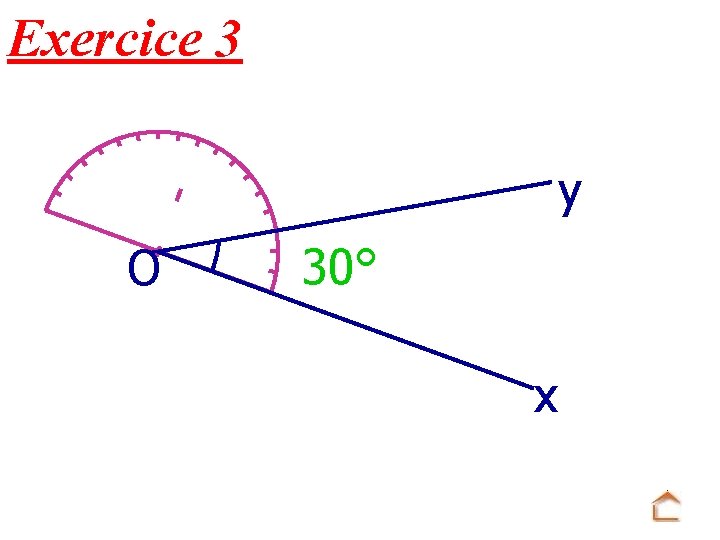 Exercice 3 y O 30° x 