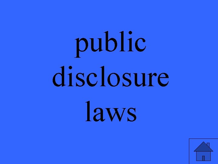 public disclosure laws 