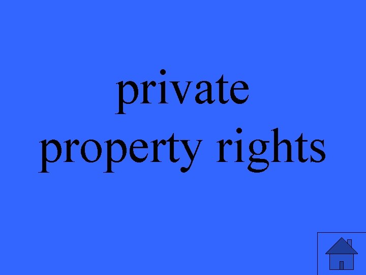 private property rights 