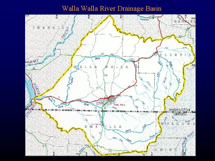 Walla. Basin Walla River Drainage Basin Mill Creek Drainage 