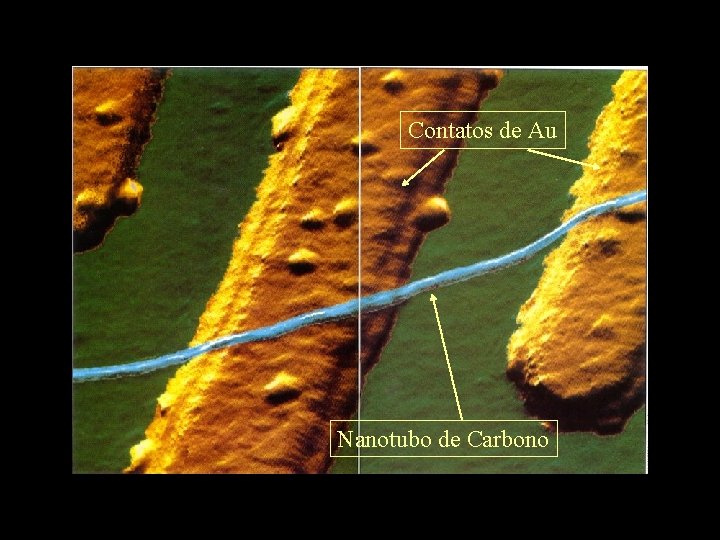 Contatos de Au Nanotubo de Carbono 
