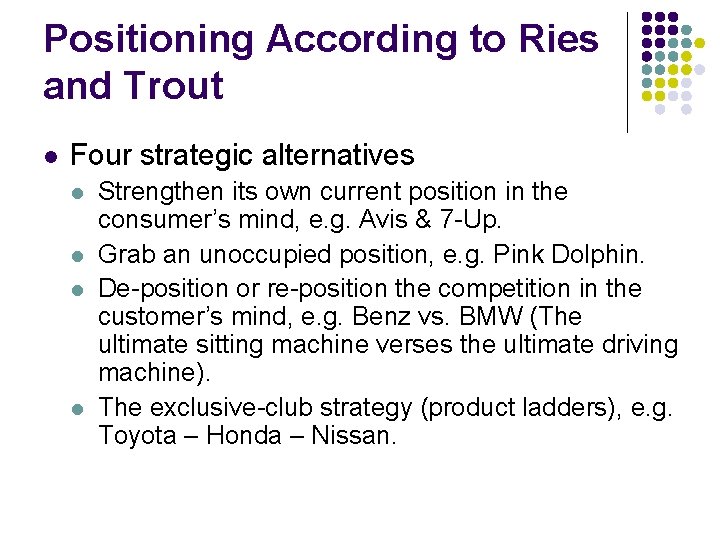 Crafting the Brand Positioning The Three Major Steps