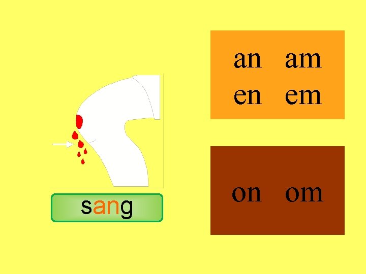 sang an am en em on om 