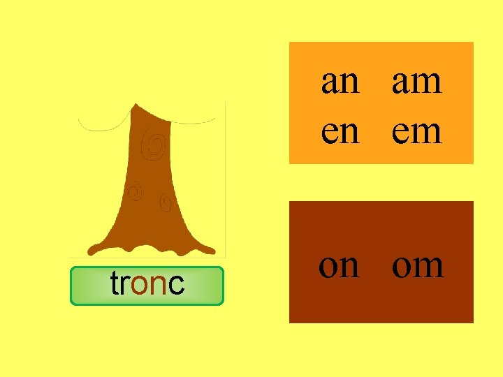 tronc an am en em on om 