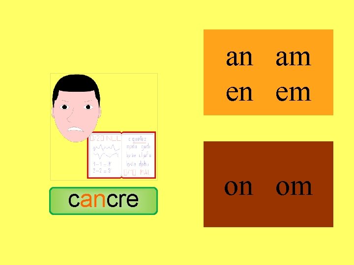 cancre an am en em on om 