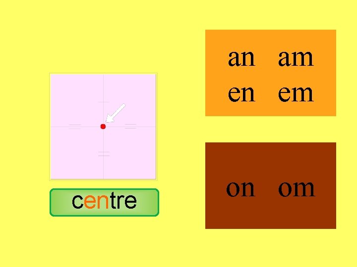 centre an am en em on om 