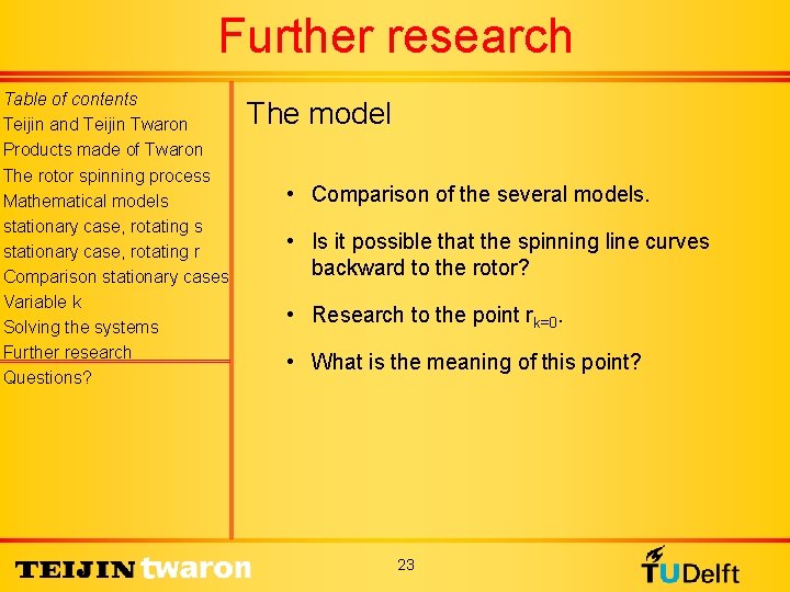 Further research Table of contents Teijin and Teijin Twaron Products made of Twaron The