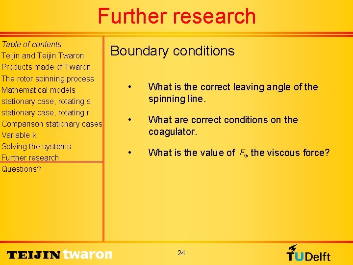 Further research Table of contents Teijin and Teijin Twaron Products made of Twaron The