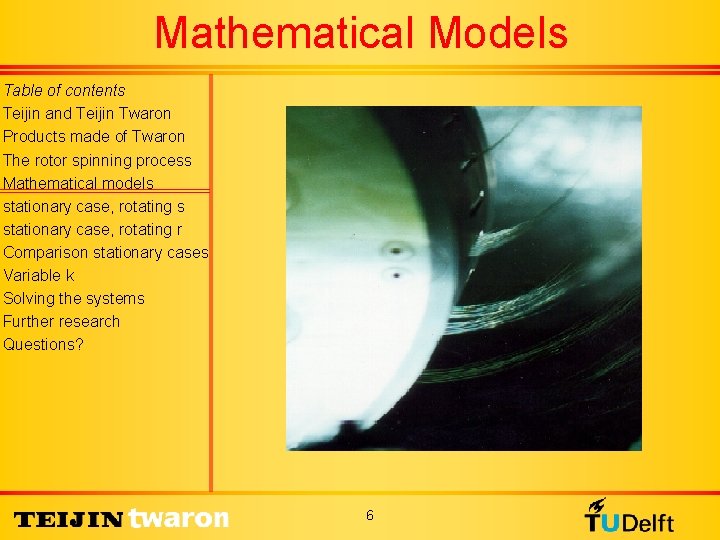 Mathematical Models Table of contents Teijin and Teijin Twaron Products made of Twaron The