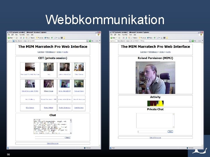 Webbkommunikation 30 