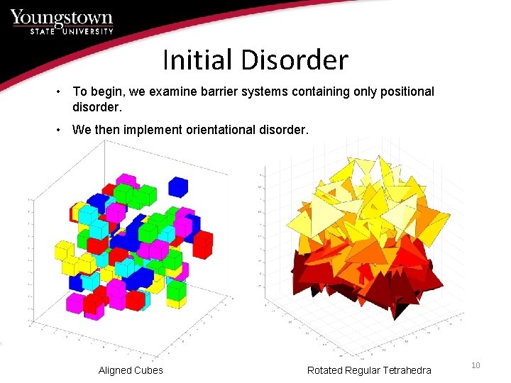 Initial Disorder • To begin, we examine barrier systems containing only positional disorder. •