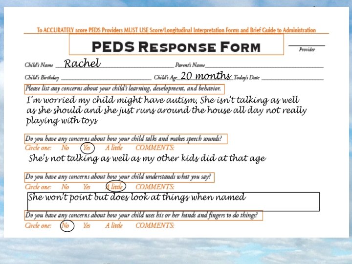 Peds Response Form.pdf The Best Approach to DevelopmentalBehavioral Screening and Surveillance