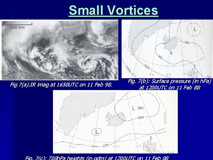 Small Vortices Fig 7(a): IR imag at 1650 UTC on 11 Feb 98. Fig.