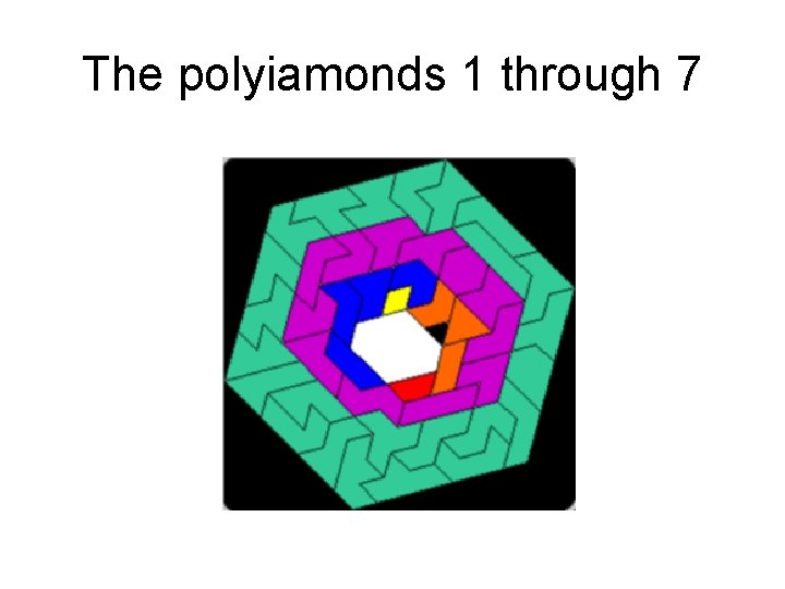 The polyiamonds 1 through 7 The polyiamonds 1 through 7