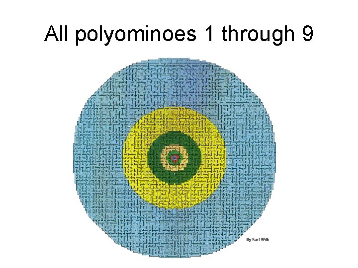All polyominoes 1 through 9 All polyominoes 1 through 9