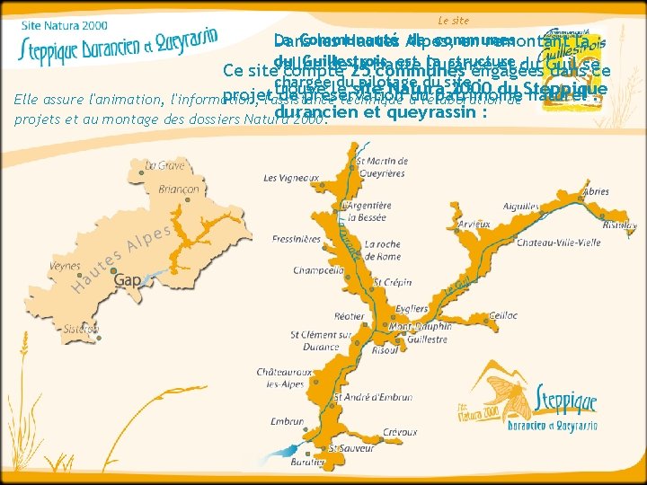 Le site La Communauté de communes Dans les Hautes Alpes, en remontant la du