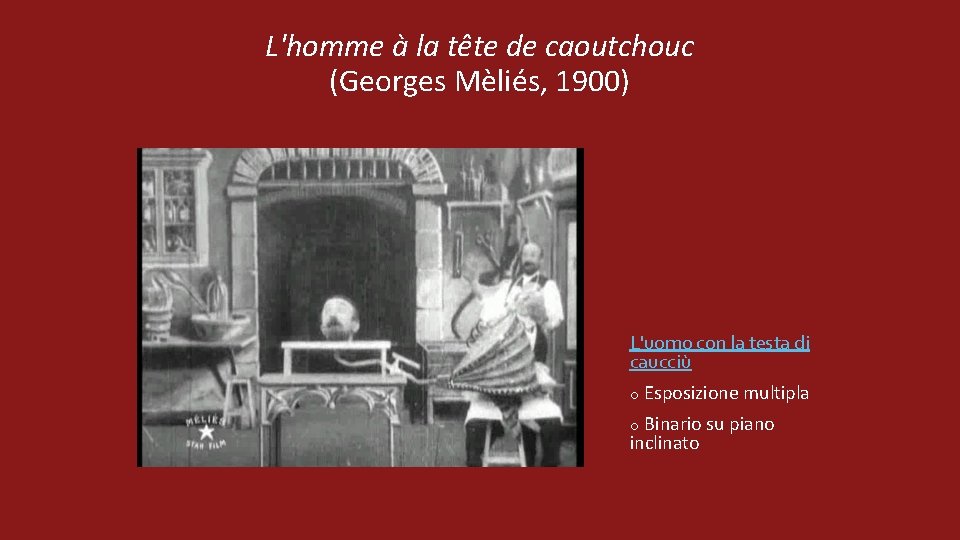 L'homme à la tête de caoutchouc (Georges Mèliés, 1900) L'uomo con la testa di