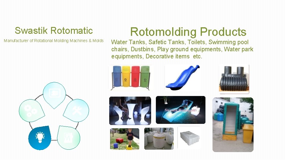 Swastik Rotomatic Manufacturer of Rotational Molding Machines & Molds Rotomolding Products Water Tanks, Safetic