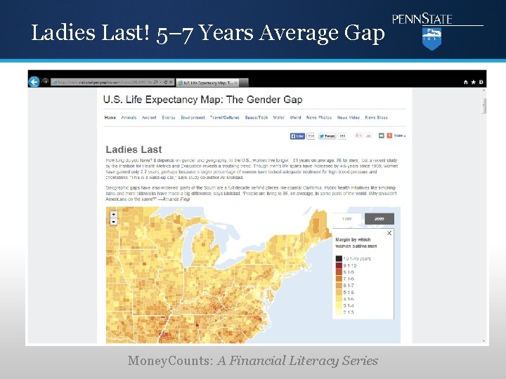 Ladies Last! 5– 7 Years Average Gap Money. Counts: A Financial Literacy Series 