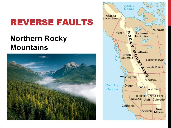 REVERSE FAULTS Northern Rocky Mountains 