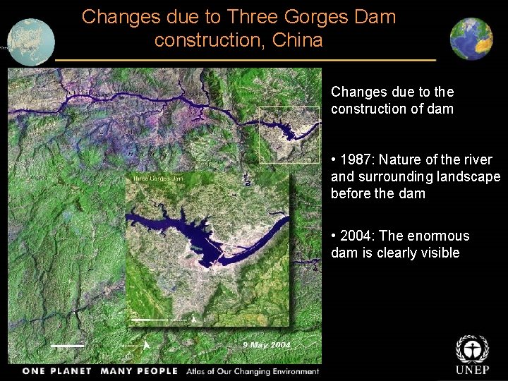 Changes due to Three Gorges Dam construction, China Changes due to the construction of