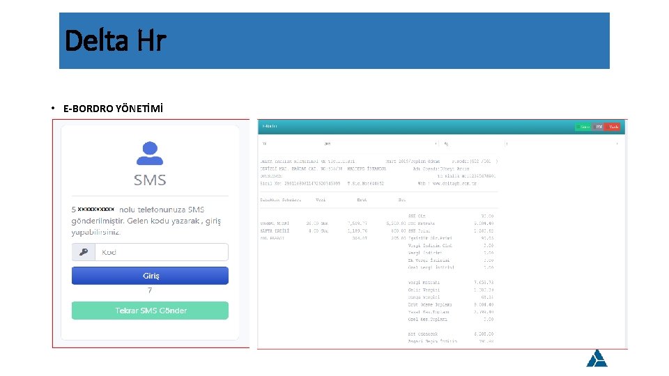 Delta Hr • E-BORDRO YÖNETİMİ 