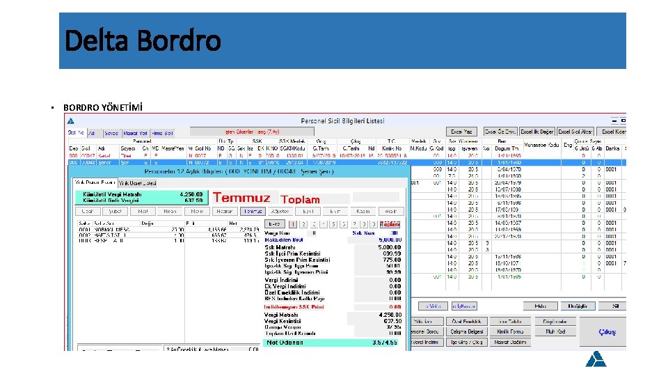 Delta Bordro • BORDRO YÖNETİMİ 