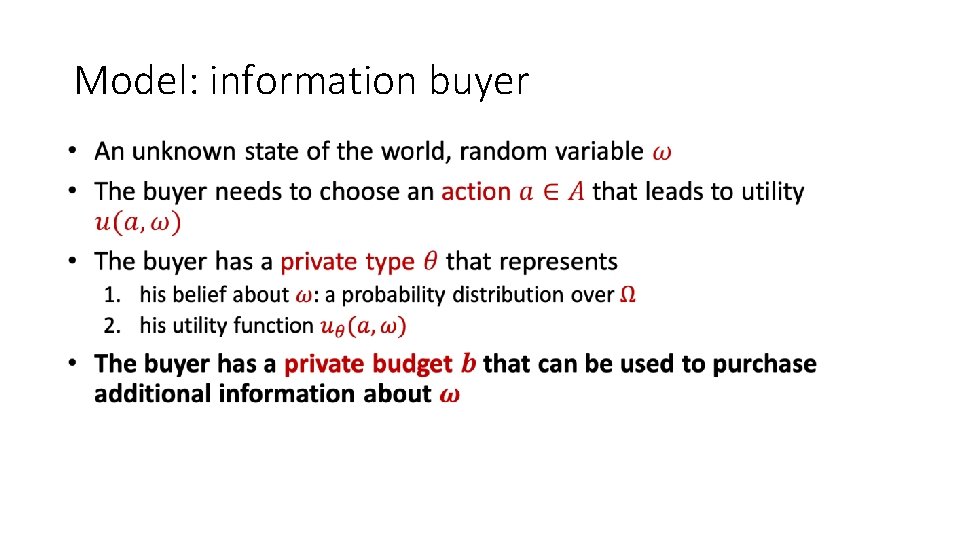Model: information buyer • 