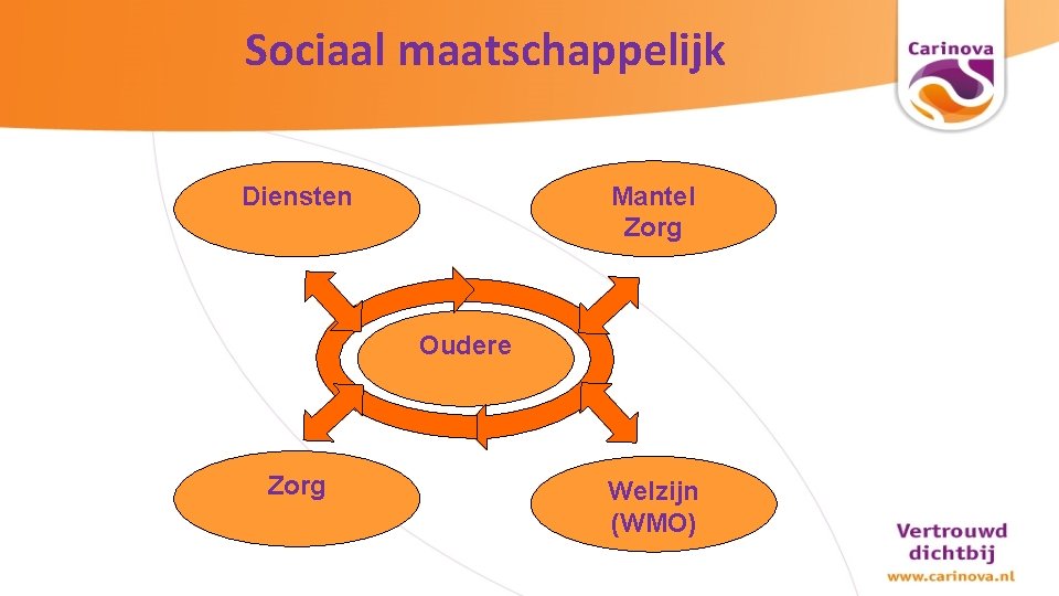 Sociaal maatschappelijk Mantel Zorg Diensten Oudere Zorg Welzijn (WMO) 