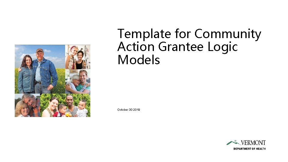 Template for Community Action Grantee Logic Models October 30 2019 