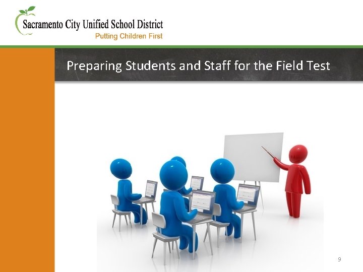 Preparing Students and Staff for the Field Test 9 