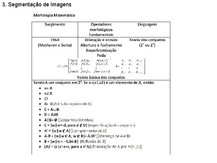 3. Segmentação de Imagens 