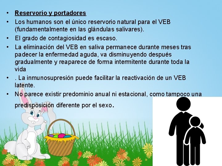  • Reservorio y portadores • Los humanos son el único reservorio natural para
