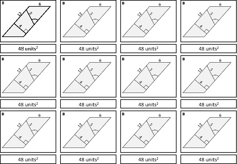 B 5 12 6 4 48 units 2 