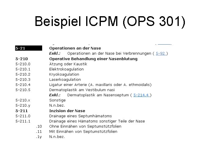 Beispiel ICPM (OPS 301) 