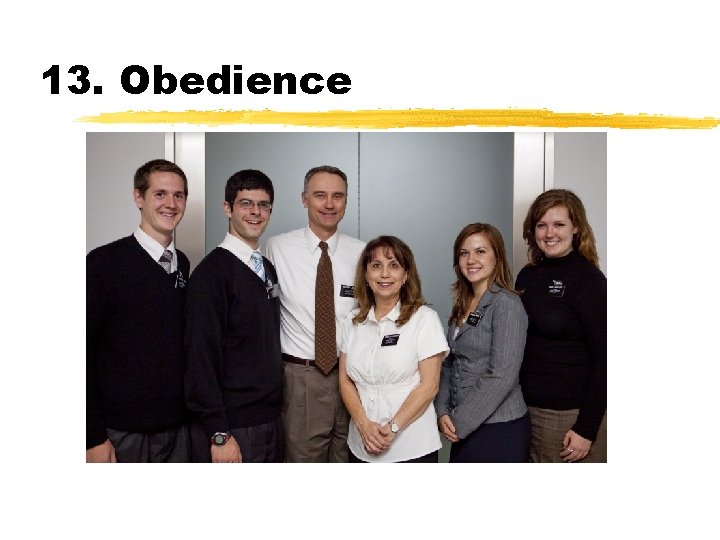 13. Obedience 